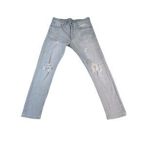 Levi's 512 Slim Taper Light Wash Distressed 32x30